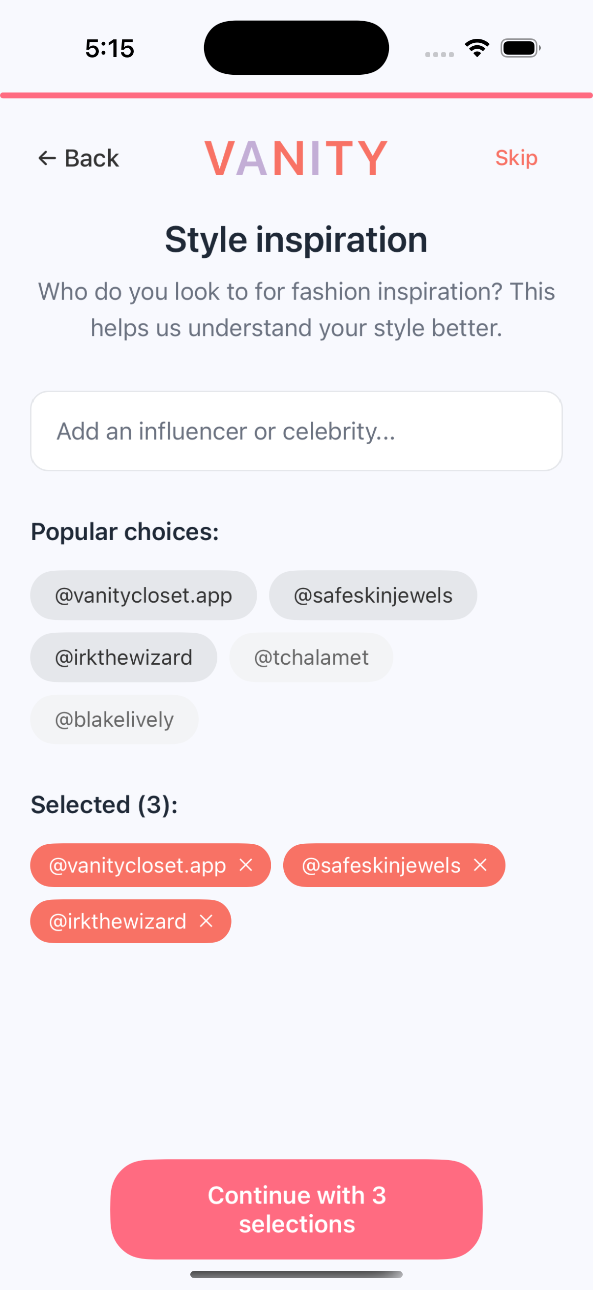 Add Your Influencers